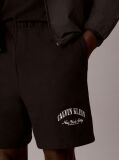 Μαύρο Βερμούδα Jogger Από Premium Terry  Άνδρας