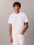 White Chest Pocket Badge T-shirt  Men