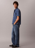 Denim Κοντομάνικο Denim Πουκάμισο Με Boxy Γραμμή  Άνδρας