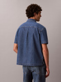 Denim Κοντομάνικο Denim Πουκάμισο Με Boxy Γραμμή  Άνδρας