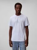 Μπλε Κοντομάνικο T-shirt Με Distressed Monogram Graphic  Άνδρας