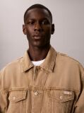 Beige 90s Denim Trucker Jacket  Men