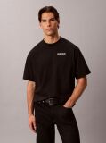 Μαύρο T-shirt Σε Χαλαρή Γραμμή Με Graphic Σχέδιο "Calvins Or Nothing"  Άνδρας