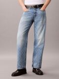 Denim Τζιν Με Ισια 90s Γραμμή Και Λογότυπο  Άνδρας