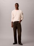 Beige Monologo Badge Terry Sweatshirt  Men