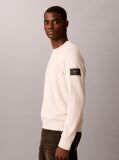 Beige Monologo Badge Terry Sweatshirt  Men