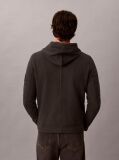 Μαύρο Βαμβακερό Hoodie Με Κουκούλα Και Λογότυπο  Άνδρας