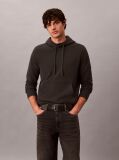 Μαύρο Βαμβακερό Hoodie Με Κουκούλα Και Λογότυπο  Άνδρας