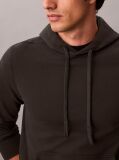 Μαύρο Βαμβακερό Hoodie Με Κουκούλα Και Λογότυπο  Άνδρας
