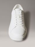 Λευκό Δερμάτινα Sneakers Με Signature Λογότυπο  Άνδρας