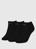 Black Calvin Klein Logo Women's Sneaker Socks 3 pack  Women