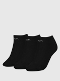Black Calvin Klein Logo Women's Sneaker Socks 3 pack  Women