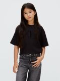 Black Boxy Logo T-shirt  Girls