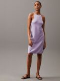 Purple Soft Ribbed Lyocell Tank Dress  Women