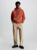 Πορτοκαλί Βαμβακερό Hoodie Με Λογότυπο  Άνδρας