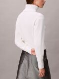 White Soft Chenille Roll Neck Jumper  Women