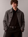 Black Long Sleeve Solid Stretch Classic Shirt  Men