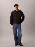 Black Padded Nylon Bomber Jacket  Men