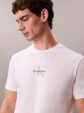 Λευκό T-shirt Με Μονόγραμμα  Άνδρας
