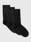 Black Women Socks 3P Roll Top  Women