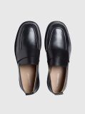Black Leather Loafers  Men