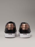 Μαύρο Δερμάτινα Sneakers  Γυναίκα