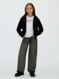 Μαύρο Hoodie Με Φερμουάρ  Παιδικό Unisex