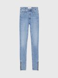 Denim Ψηλόμεσο Skinny Τζιν Με Φερμουάρ Στον Αστράγαλο  Γυναίκα