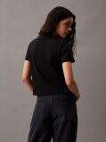 Black Cropped Monogram T-shirt  Women
