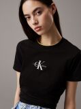 Black Cropped Monogram T-shirt  Women