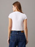 White Slim Cropped T-shirt  Women
