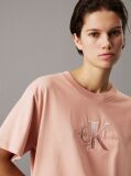 Πορτοκαλί T-shirt Με Λογότυπο Σε Άνετη Γραμμή  Γυναίκα
