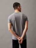 Grey Monogram Slim T-Shirt  Men