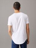 Λευκό Βαμβακερό T-Shirt Με Λογότυπο  Άνδρας