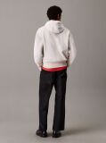 Beige Cotton Terry Hoodie  Men