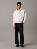 Beige Cotton Terry Hoodie  Men