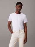 White Slim Cotton Stretch T-shirt  Men