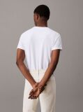 White Slim Cotton Stretch T-shirt  Men