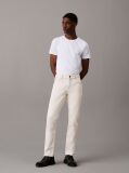 White Slim Cotton Stretch T-shirt  Men