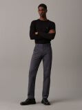 Grey Slim Sateen Chino Trousers  Men