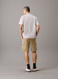 Blue Modern. Sharp. Innovative. Calvin Klein Menswear offers a premium selection of men's styles from tailored suits to luxury sportswear. These shorts are crafted with 51% certified organic cotton, which is grown free from synthetic pesticides, synthetic fertilizers and genetically modified seeds.  Men