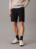 Black Straight Twill Chino Shorts  Men