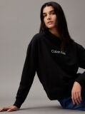 Black Cotton Logo Sweatshirt  Women