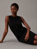 Black Slim Wool Shift Dress  Women