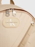 Beige Ripstop Round Backpack  Men