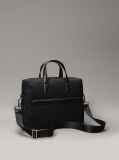 Black Logo Laptop Bag  Men