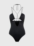 Black Swimsuit - Multi Ties  Women