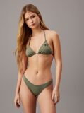 Green Triangle Bikini Top - CK Monogram  Women