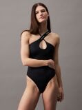 Black Halter Neck Swimsuit - CK Meta Legacy  Women