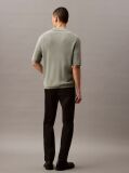 Black Slim Stretch Cotton Chino Trousers  Men